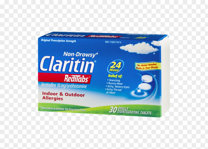 Allergy Loratadine Non-Drowsy Children's Claritin Tablet PNG