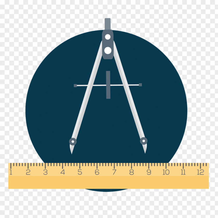 Design Logo Compass Architect PNG