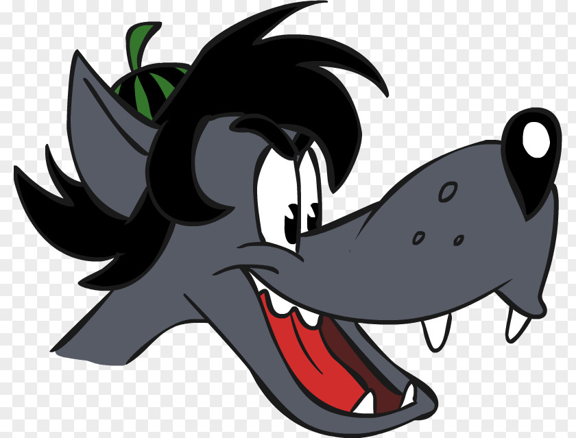 Gray Wolf Hare Animated Cartoon PNG
