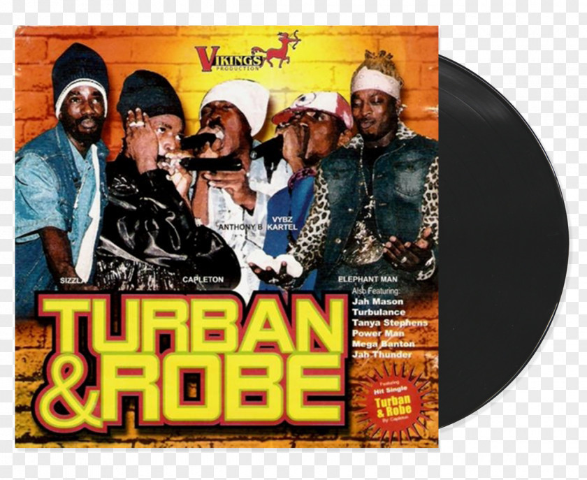 Robe Turban LP Record Phonograph Riddim PNG