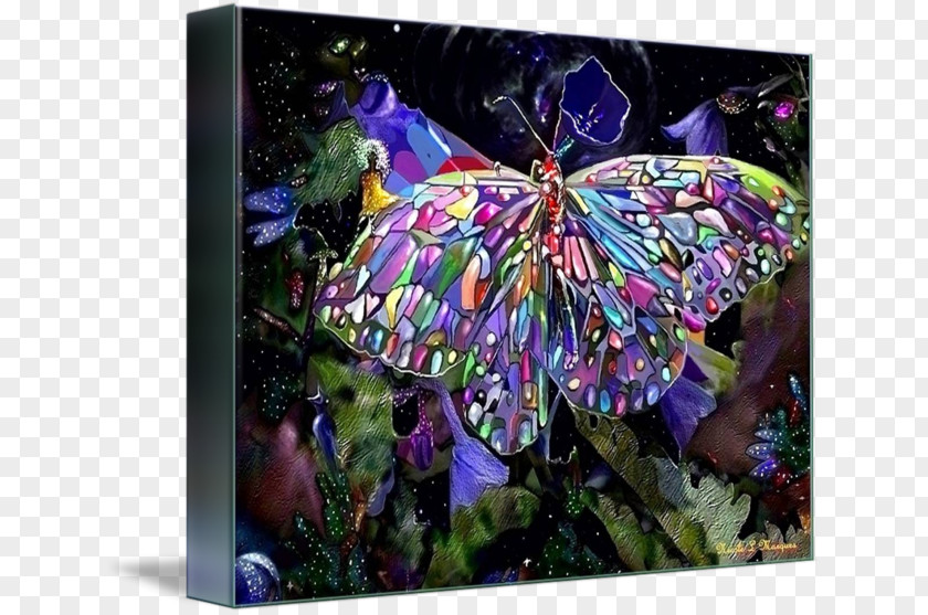 Secret Garden Wind Monarch Butterfly Insect Pollinator Gallery Wrap PNG