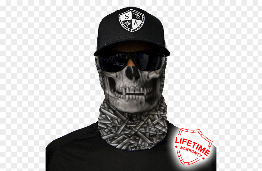 Skull Face Shield Kerchief Camouflage Neck Gaiter PNG