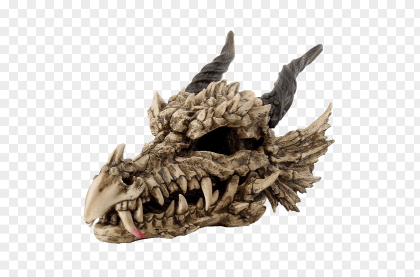 Dragon Skull Sculpture Statue Figurine PNG