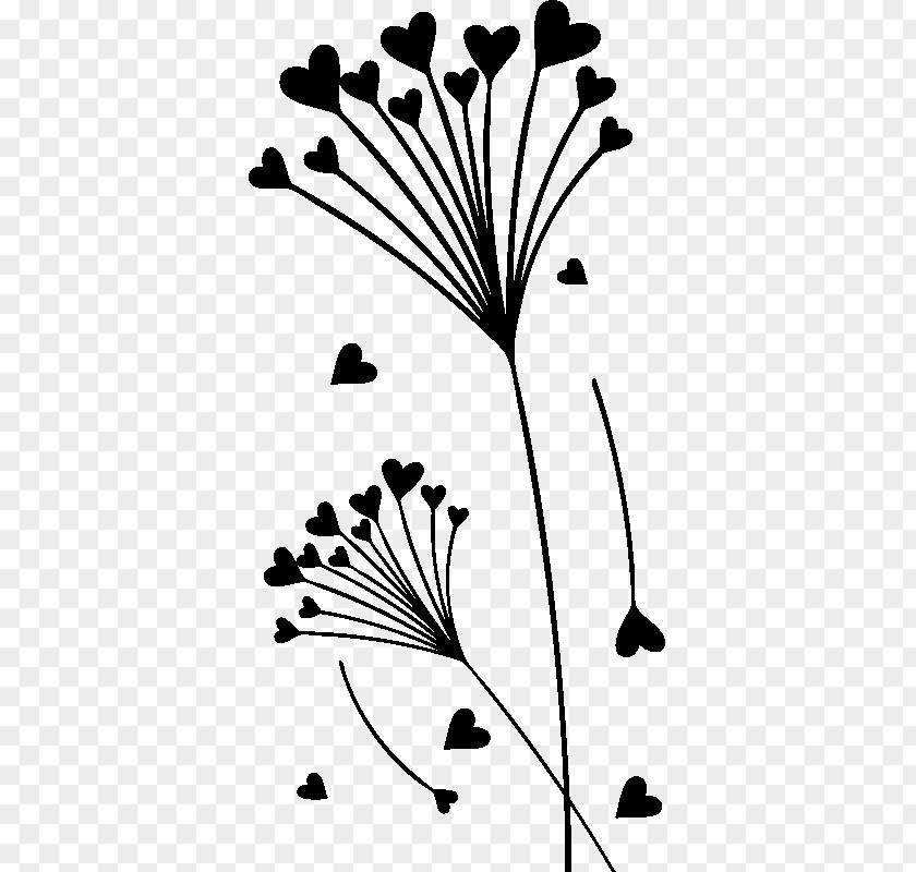 Fleur En Forme De Coeur Twig Leaf Plant Stem Floral Design Petal PNG