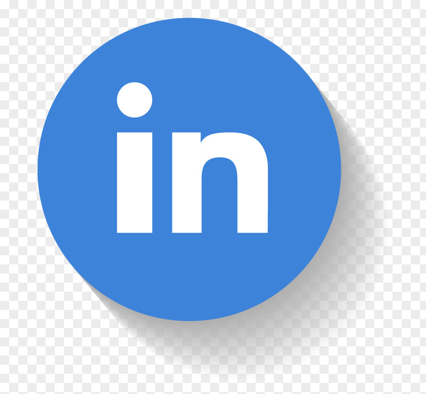 Linkedin Button Blue Color Number Numerical Digit Logo PNG