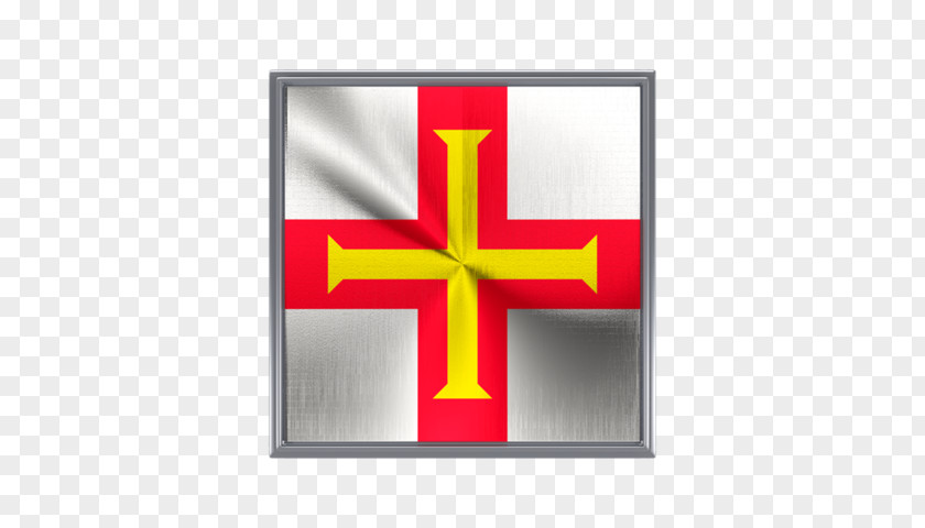 Metal Square Flag Of Guernsey Bailiwick Jersey PNG