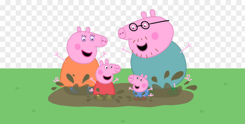 Peppa Daddy Pig George Loses His Glasses; The School Fete; Ballet Lessons; Gets Fit; Muddy Puddles Part 1 Canvas Print PNG