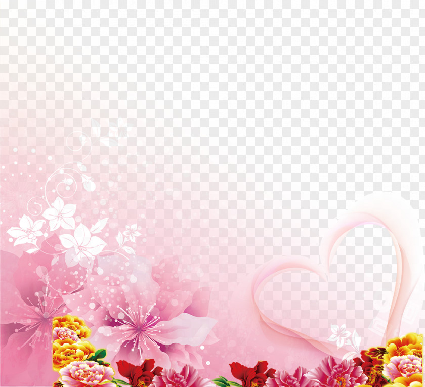 Transparent Decorative Flowers Background Wedding Invitation Wallpaper PNG