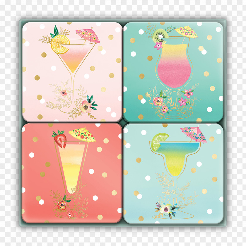 Tropical Cocktail Cloth Napkins Drink Coasters Table-glass PNG