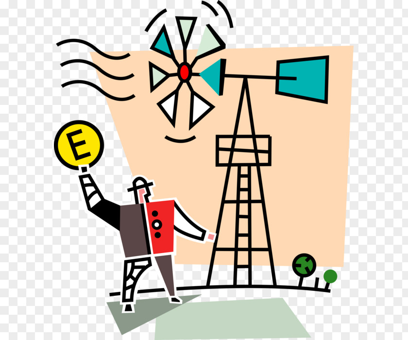 Windmill Power Generation Clip Art Illustration Graphic Design Human Behavior Graphics PNG