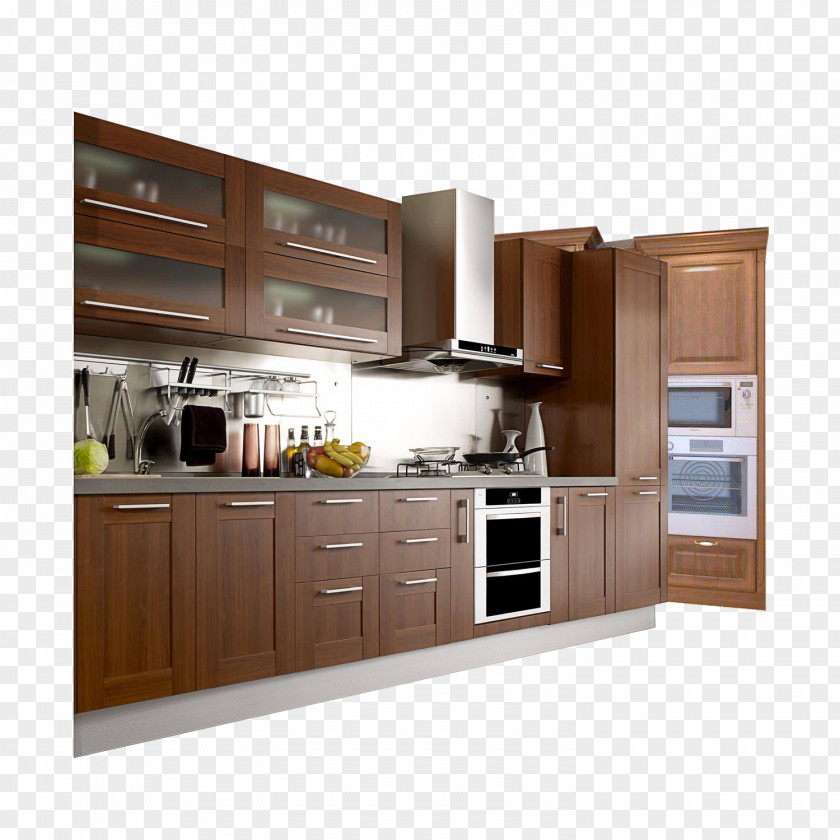 Wooden Kitchen Cabinets Cabinet Cabinetry Door PNG