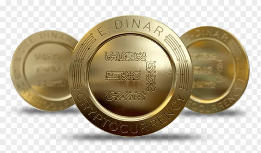 Bitcoin E-dinar Cryptocurrency PNG