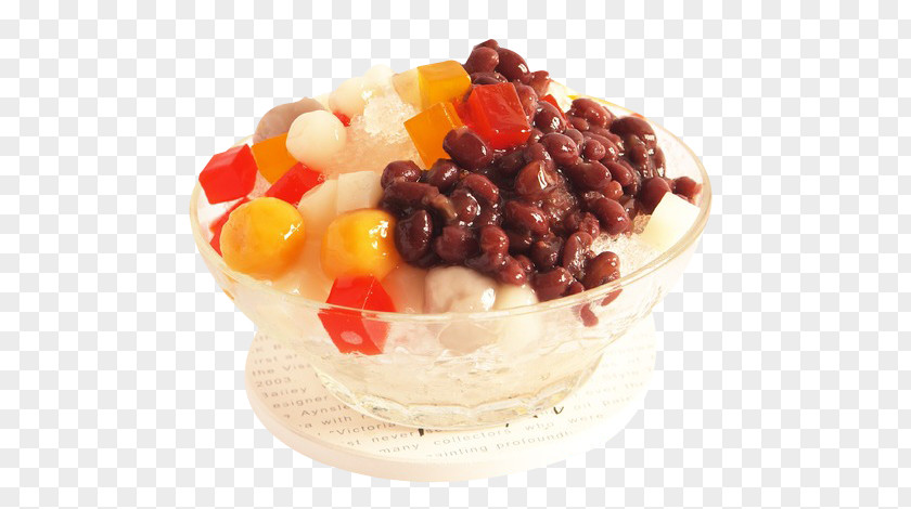 Delicious Red Bean Ice Porridge Pudding Image Smoothie Baobing Congee Patjuk PNG