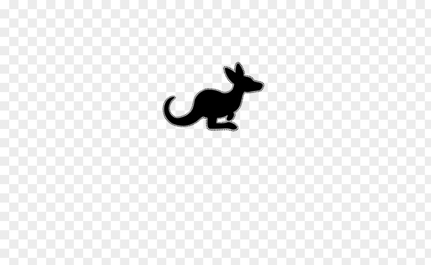 M Mammal Cat Dog Logo Black & White PNG