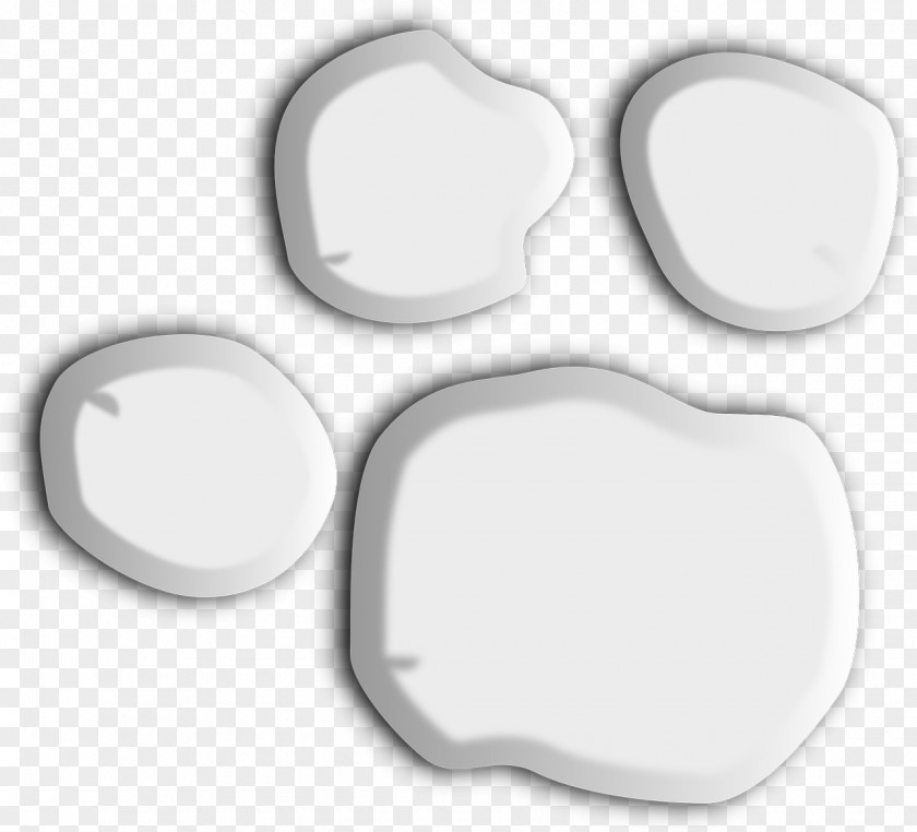 White Animal Footprints Clip Art PNG