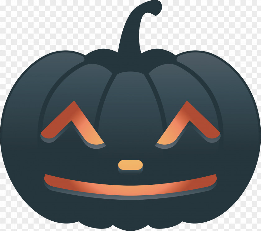 Black Smile Pumpkin Head PNG