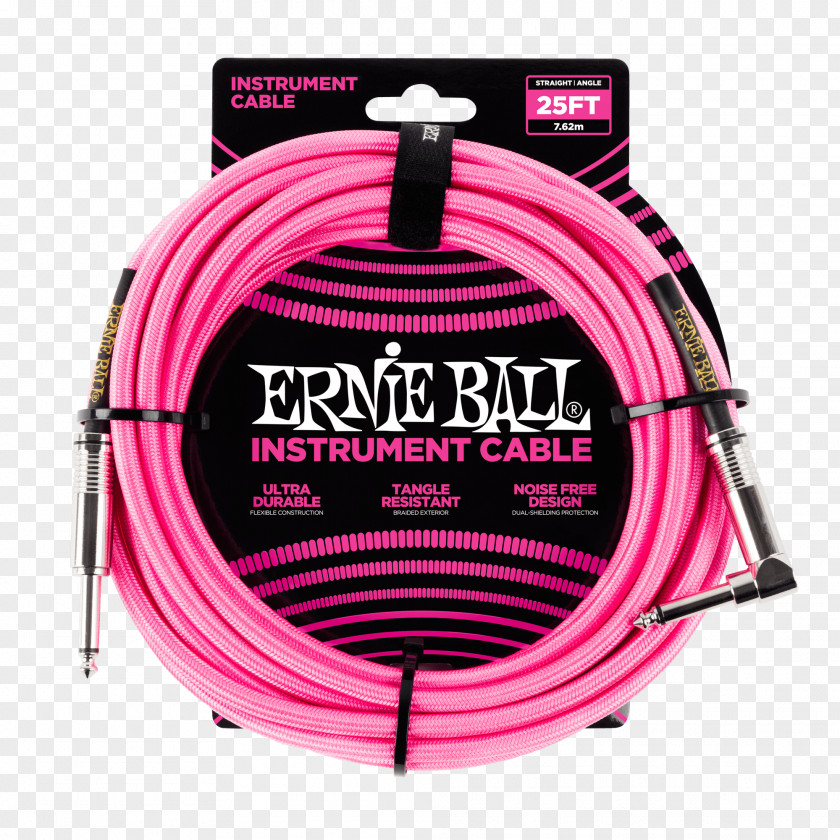 Braided Cable Musical Instruments Electrical Bass Guitar Patch Ernie Ball 1/4
