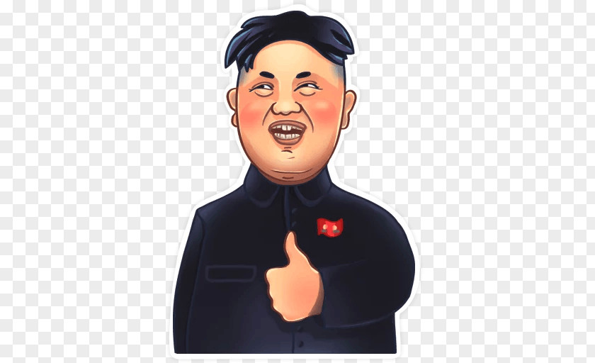 Kim Jong-un North Korea Telegram Sticker Politician PNG