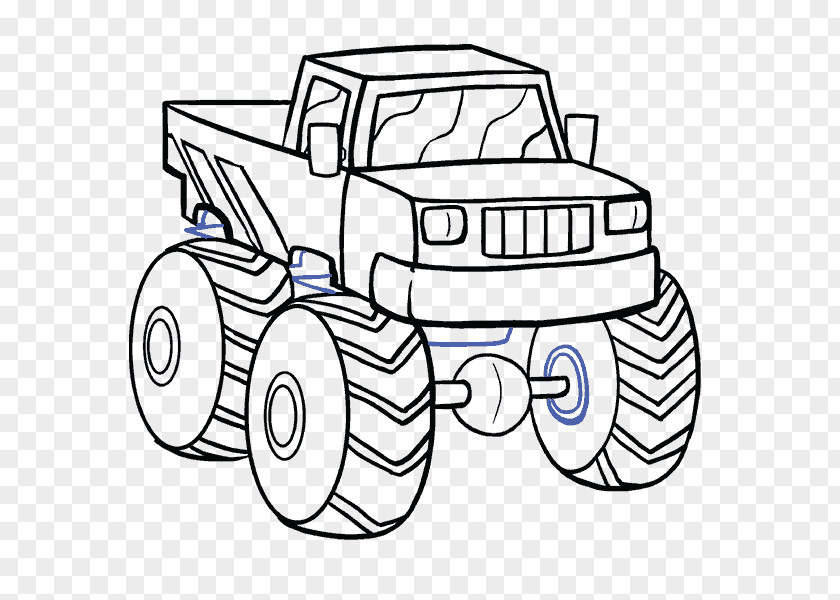 MONSTER TRUCKS Pickup Truck Car Drawing Monster PNG