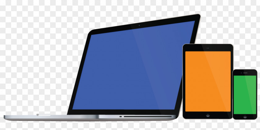 Three-piece Computer Monitor Tablet PNG