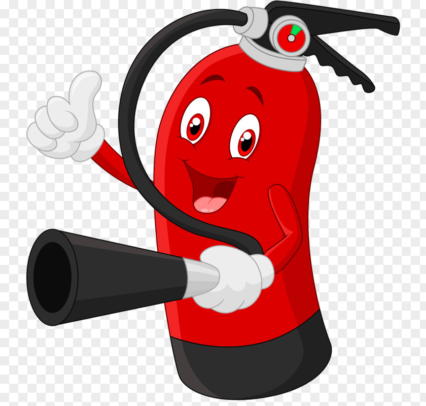 Fire Extinguisher Cartoon Stock Illustration PNG