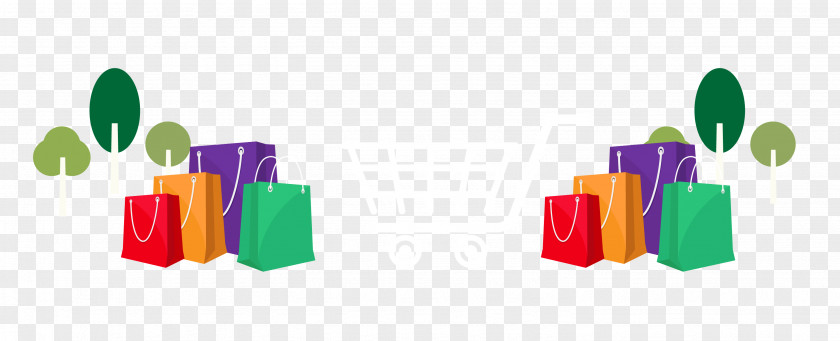 Vector Shopping Bag Material Poster Promotion Wallpaper PNG