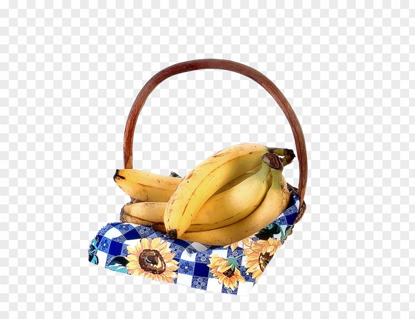 Banana Basket Fruit Auglis PNG