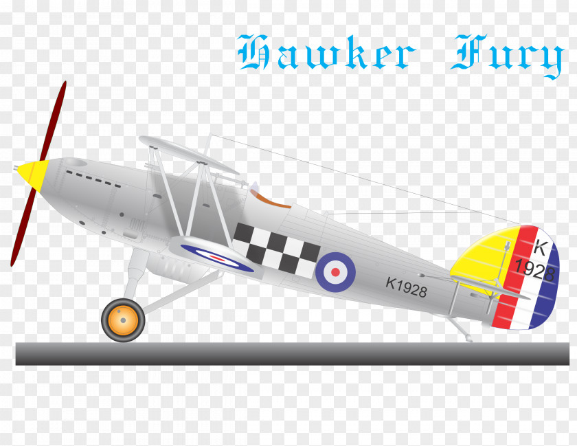 Fighter Hawker Fury Aircraft Hurricane Sea Airplane PNG