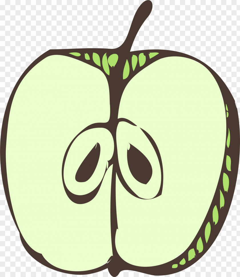 Green Hand-painted Apple Juice Smoothie Clip Art PNG