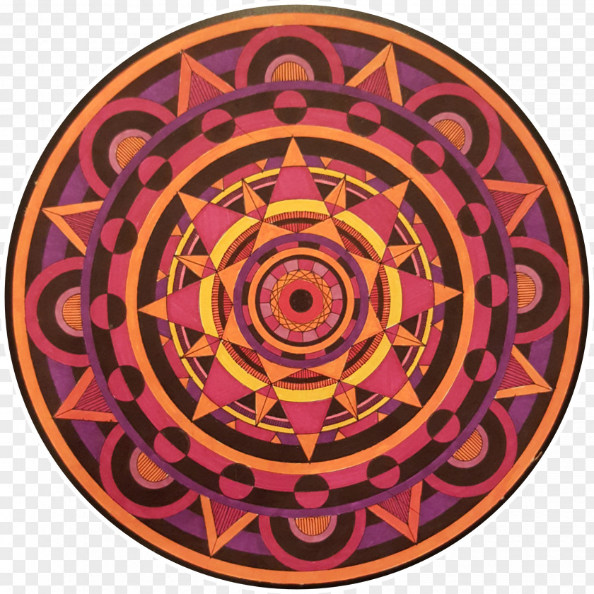 Indian Mandala Symbol Circle Pattern PNG