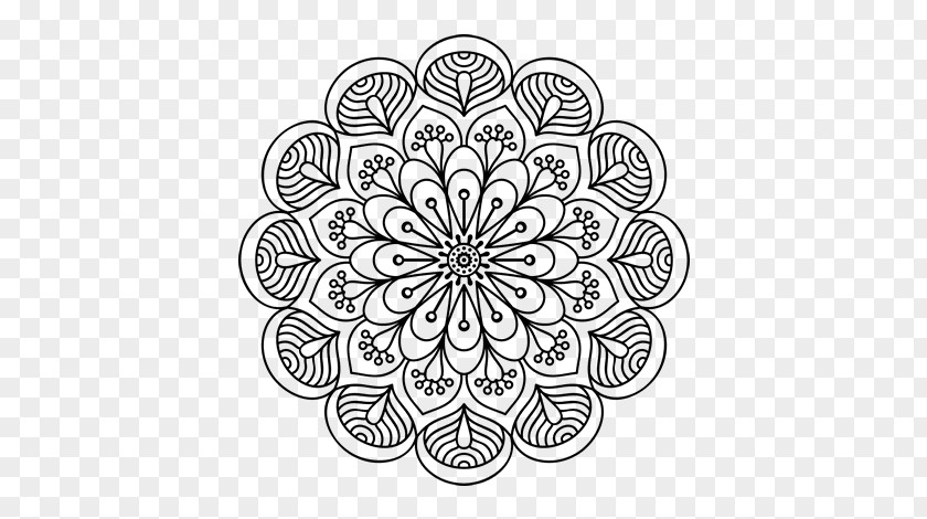 Mandala Design Coloring Book Drawing Floral PNG