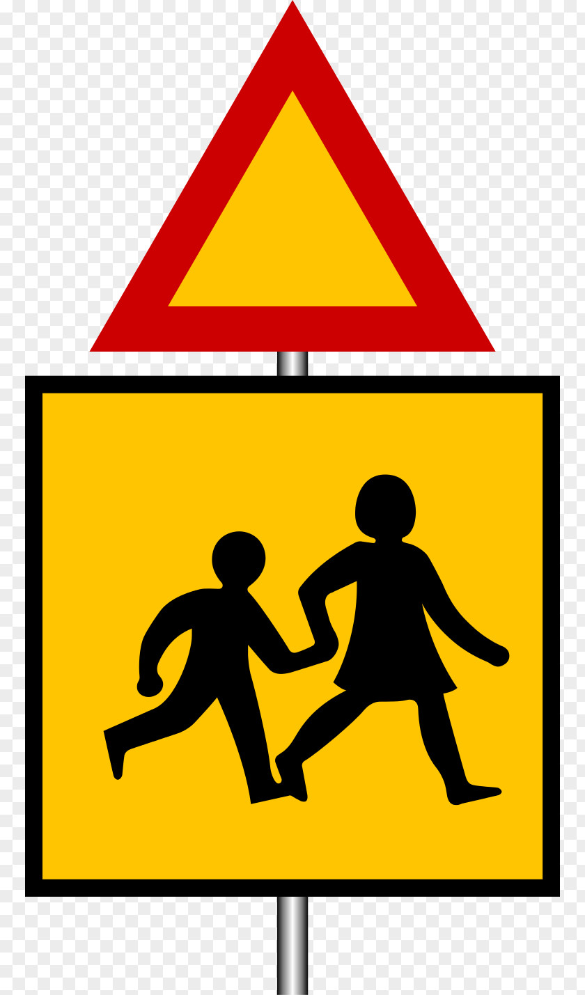 Road Sign Traffic School Zone Warning PNG