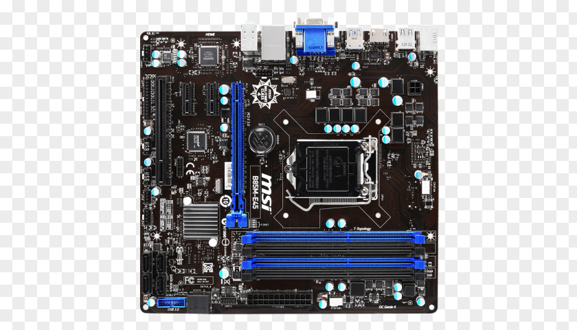 Socket Intel 1150 LGA Micro-Star International Motherboard MicroATX PNG