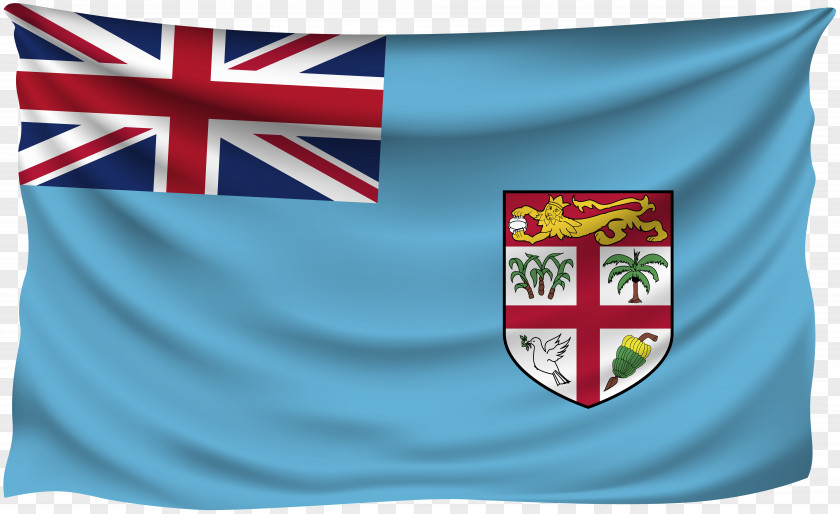 WRINKLED Flag Of Fiji Cyclone Winston National PNG