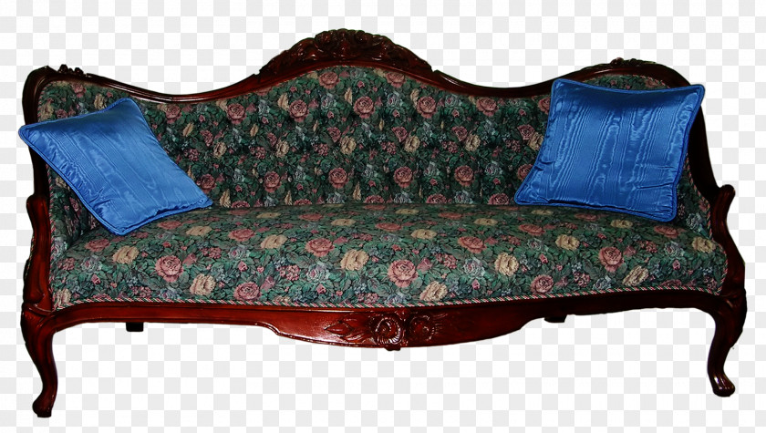 3d Furniture Loveseat Couch Garden Victorian Era PNG