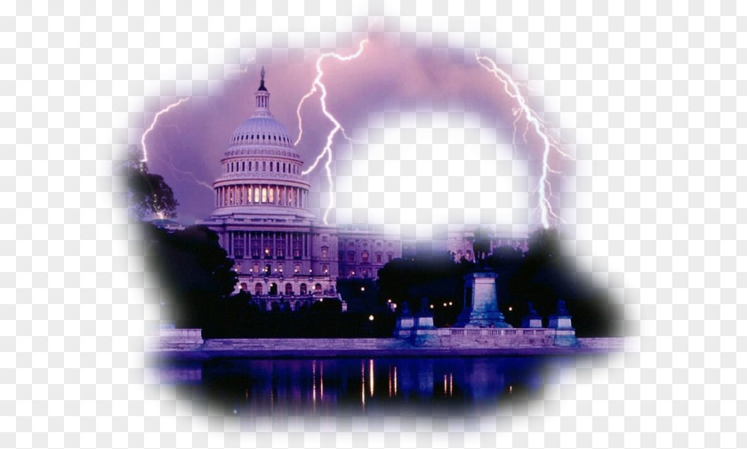 Lightning United States Capitol Strike Congress John Adams Building PNG