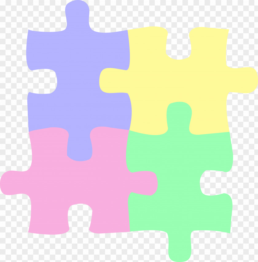 Pastel Jigsaw Puzzles World Autism Awareness Day Autistic Spectrum Disorders Clip Art PNG