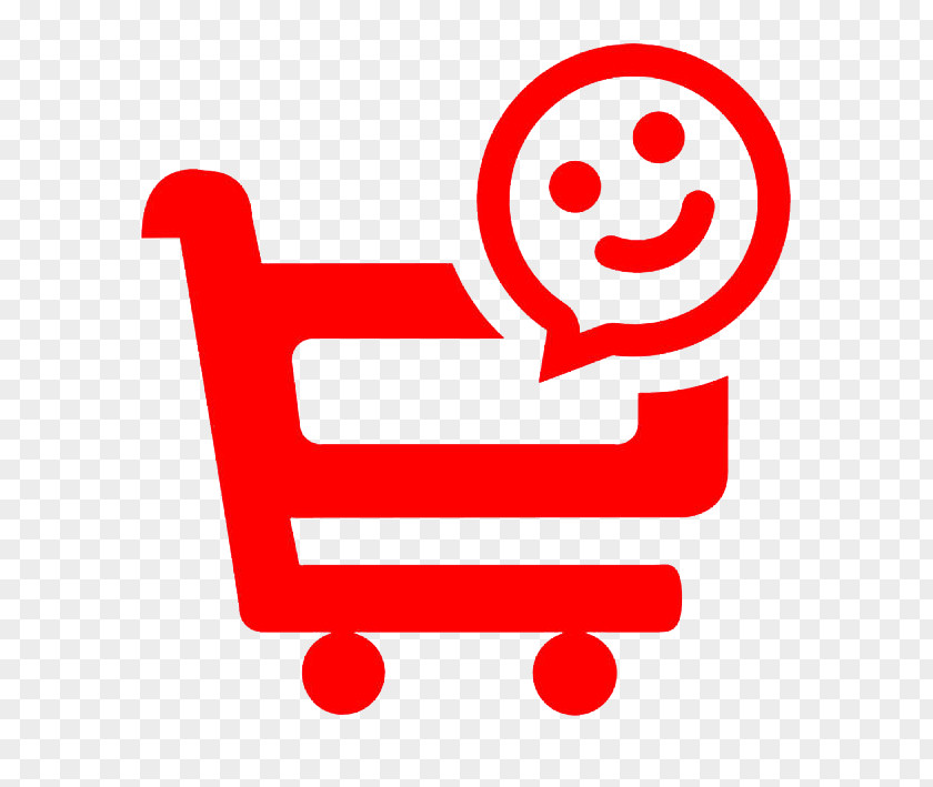 Shopping Cart Smiley Face Micro Logo Online Icon PNG