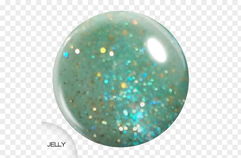 Subtle Glitter Gel Turquoise Flame Gemstone PNG