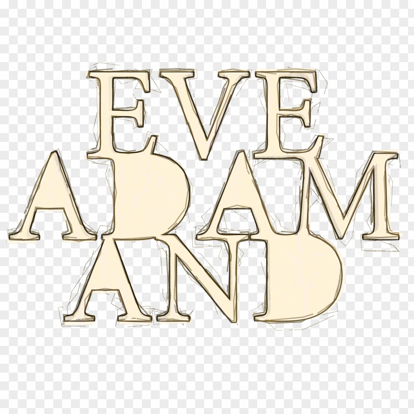 Adam Eve Brand Line Material Animated Cartoon Font PNG