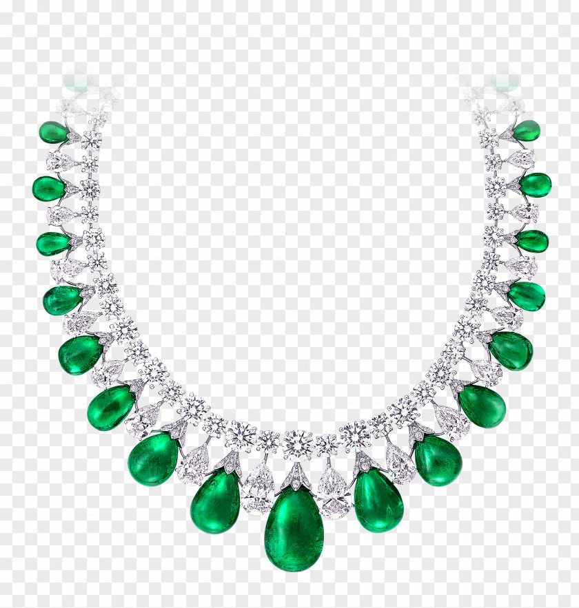 Emerald Gem Earring Jewellery Necklace Gemstone PNG