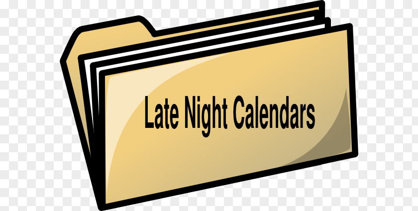 Late Night Directory Paper File Folders Clip Art PNG