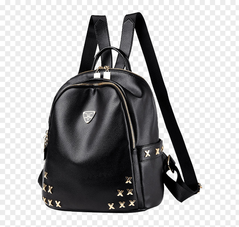 Metal Zipper Fashion Backpack BLACKPINK Handbag PNG