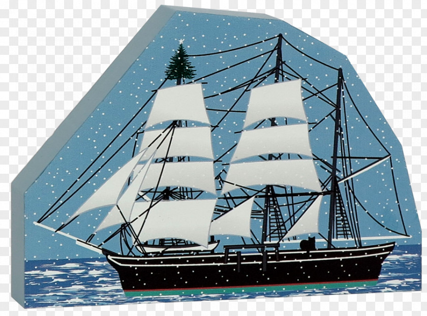 Snowy Victorian Town Sail Mystic Seaport Museum Charles W. Morgan Whaleship Barque PNG