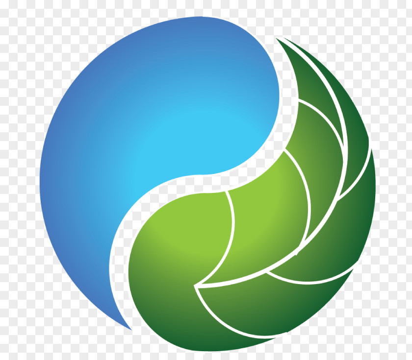 Water Droplets Green Leaf Logo Design Ball Sphere Circle PNG