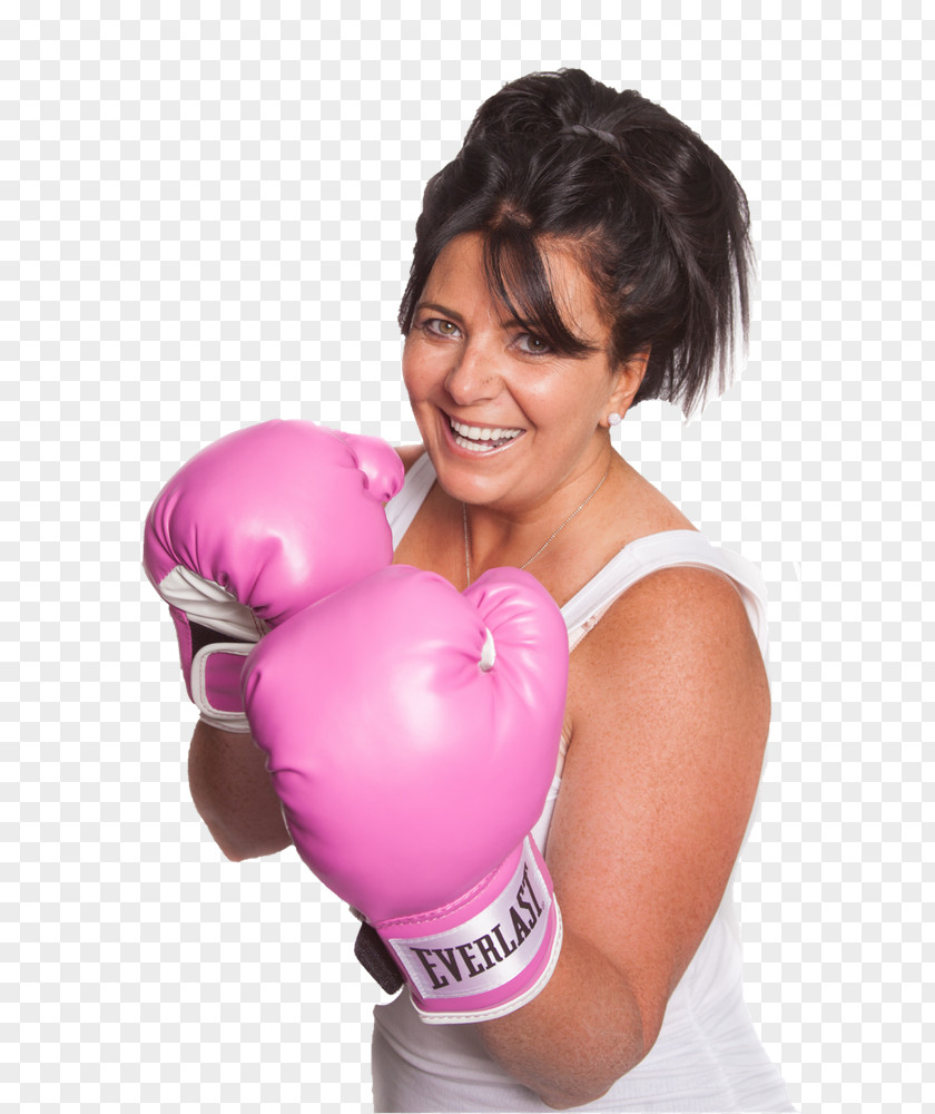 Boxing Knockouts Glove Muscle Pink M PNG