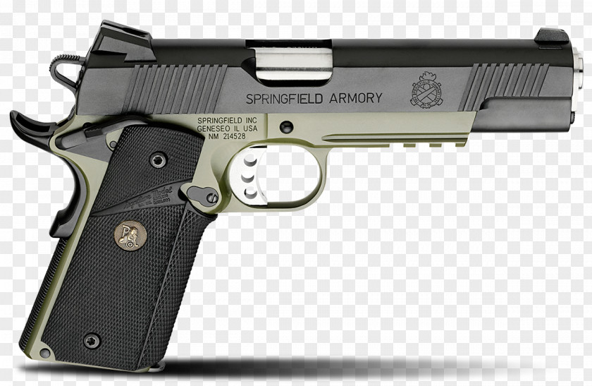 Handgun Springfield Armory .45 ACP M1911 Pistol Firearm PNG