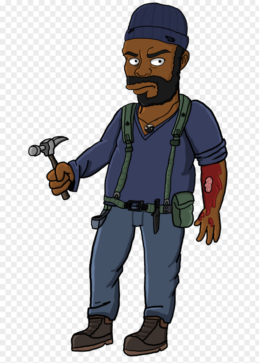 The Simpsons Movie Rick Grimes Tyreese Carl Art Daryl Dixon PNG