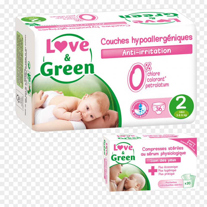 Child Diaper Pampers Infant Love & Green PNG