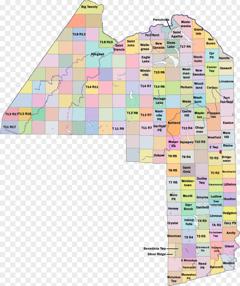Map Benedicta County Town PNG